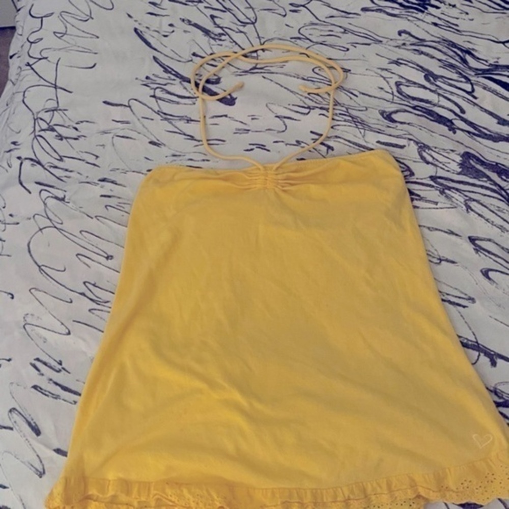 Yellow halter top!